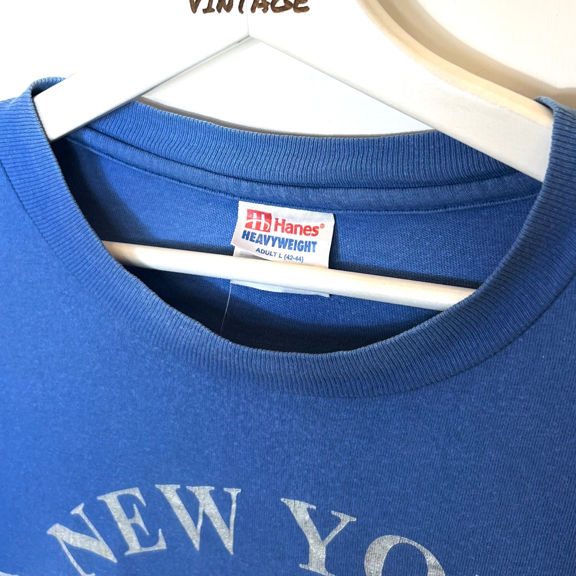 [RARA] 90s T-Shirt NBA Knicks Single Stitch Vintage [L]