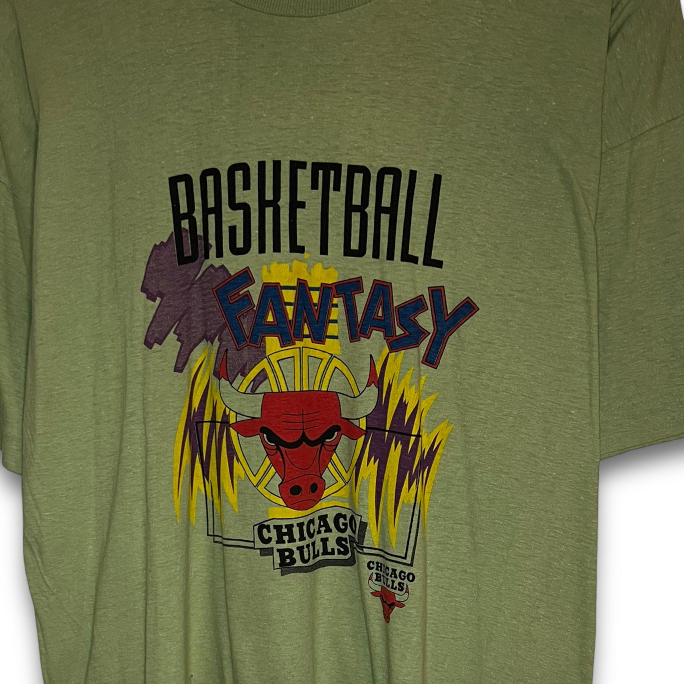 [RARA] 90s T-Shirt Chicago Bulls Single Stitch Vintage [XL]