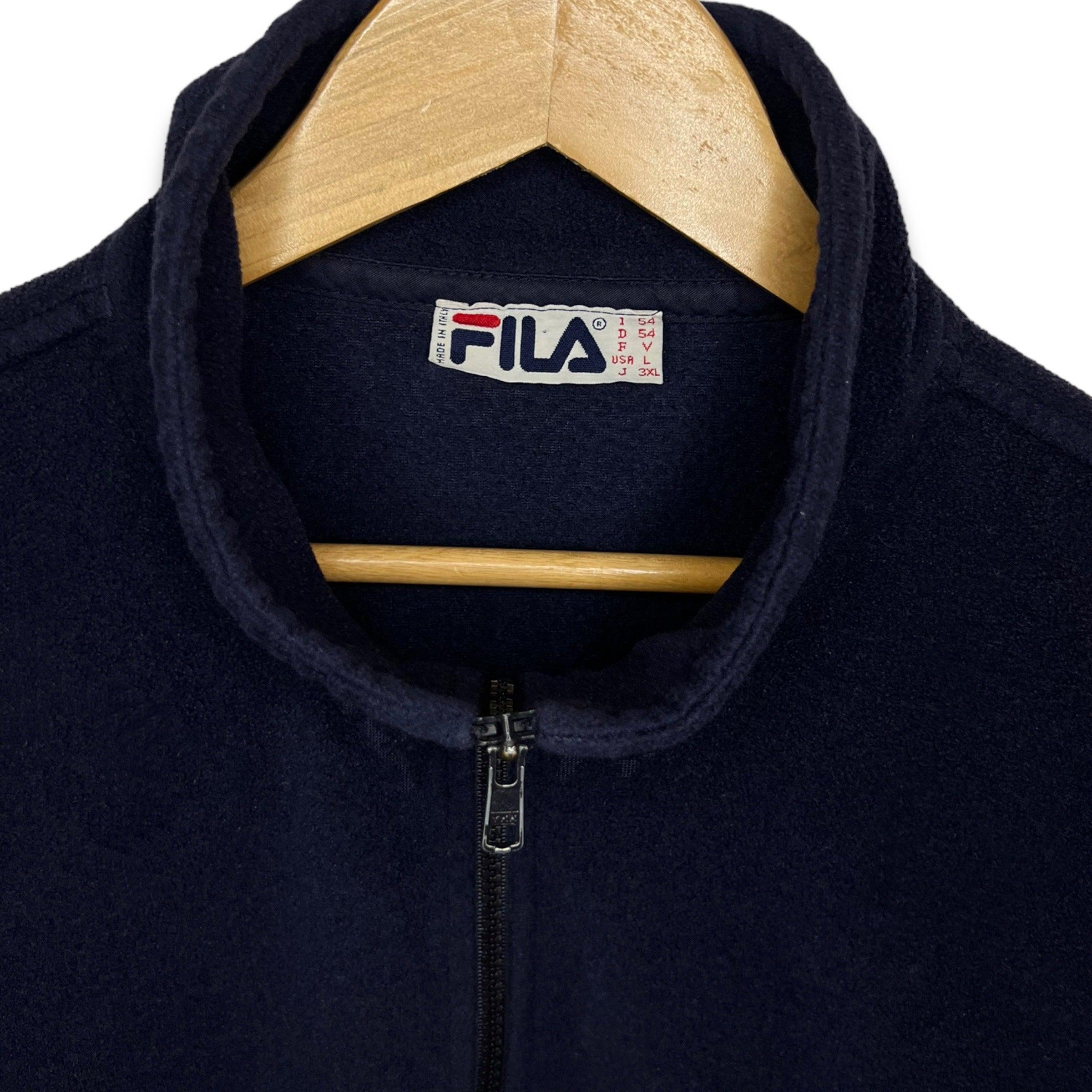 90s Felpa Fila in Pile Vintage [XL]