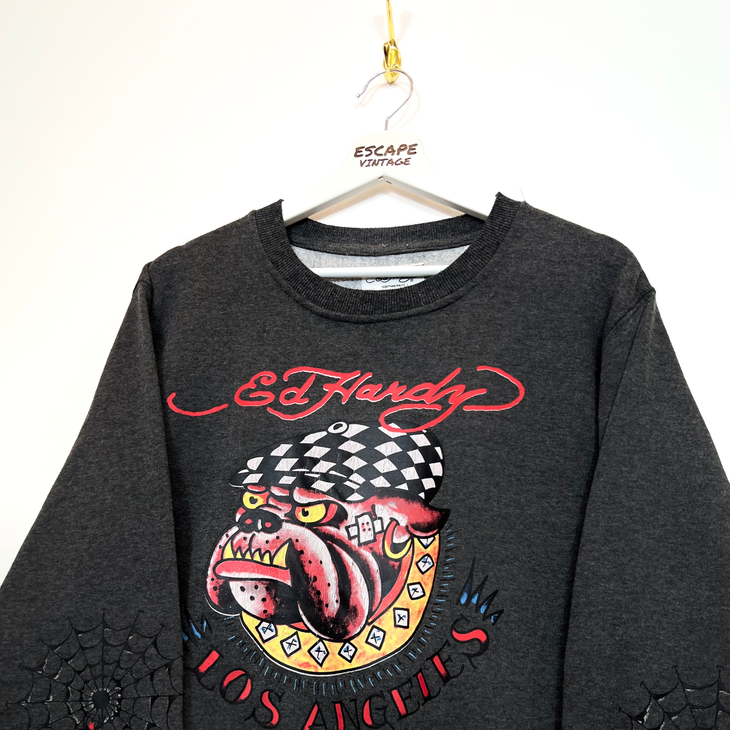 [RARA] 00s Felpa EdHardy Vintage [L]