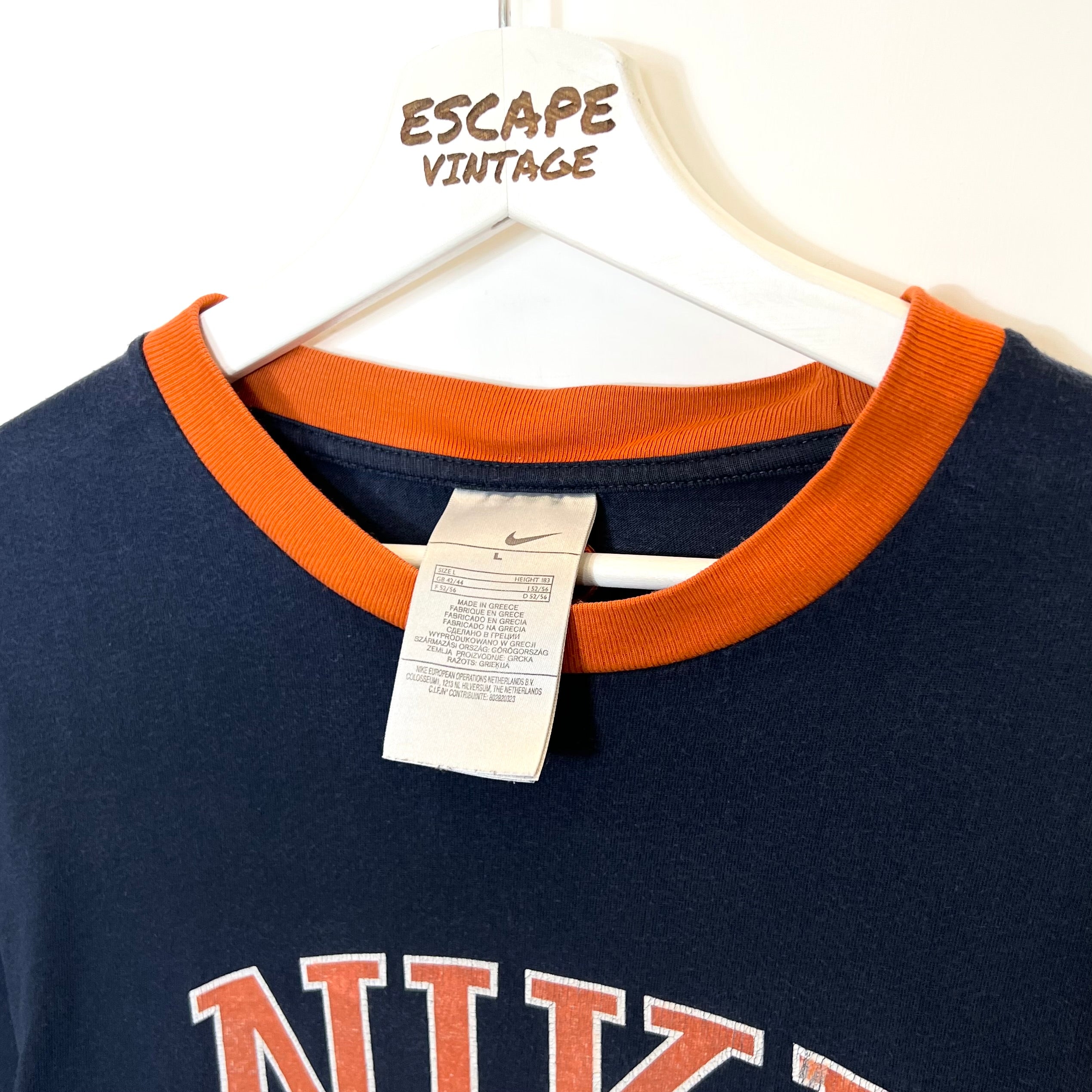 00s T-Shirt Nike Spellout Vintage [L]