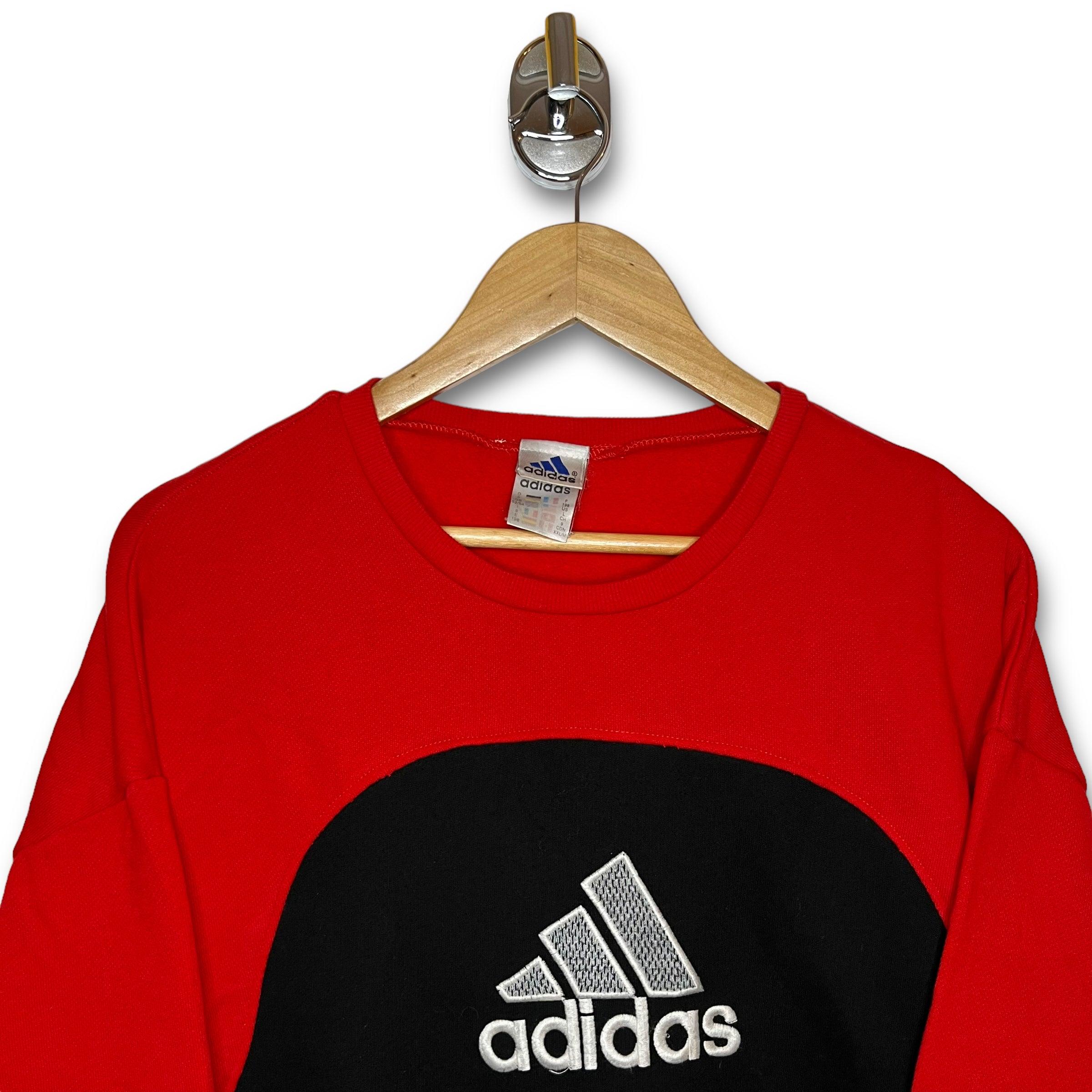 90s Felpa Adidas Rework Vintage [L]